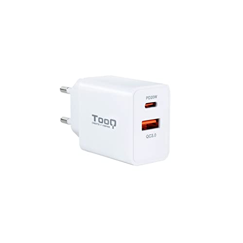 PRENDELUZ Wandladegerät USB-C 20 W und USB-A 18 W, Weiß, ideal zum schnellen Aufladen von Geräten zu Hause oder auf Reisen. PRENDELUZ Wandladegerät USB-C 20 W und USB-A 18 W, Weiß, ideal zum schnellen Aufladen von Geräten zu Hause oder auf Reisen. von PRENDELUZ