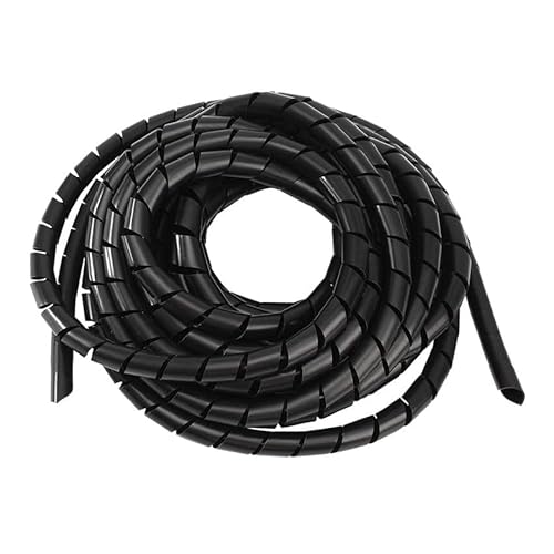 Schwarzes Band zum Sortieren und Aufwickeln von Spiralkabeln, 10 mm x 10 m von PRENDELUZ