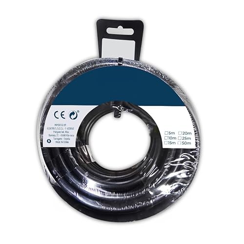 Schwarzes flexibles Kabel, halogenfrei, Kabel 1,5 mm, 5 m Schwarzes flexibles Kabel, halogenfrei, Kabel 1,5 mm, 5 m von PRENDELUZ