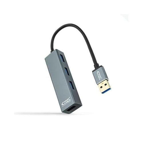 USB-3.0-Hub, 4 x USB, 10 cm, Grau USB-3.0-Hub, 4 x USB, 10 cm, Grau von PRENDELUZ