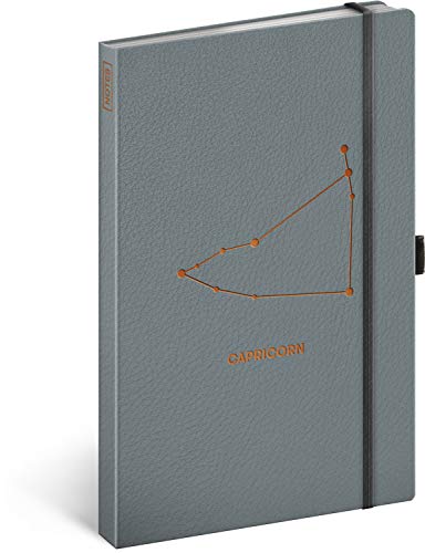 PRESCO GROUP A.S. Tierkreis Notizbuch mit Gummiband liniert - Notizblock für Frauen Mädchen Herren - Tagebuch Journal Notebook für Schule und Arbeit (Steinbock) von NOTIQUE