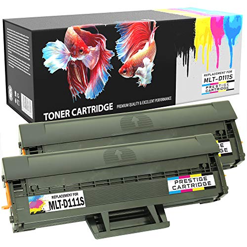 Prestige Cartridge MLT-D111S 2-er Pack Toner kompatibel für Samsung Xpress SL-M2020, M2020W, M2021, M2021W, M2022, M2022W, M2026, M2026W, M2070, M2070W, M2070FW, M2070F, M2071, M2071W, M2071FH von PRESTIGE CARTRIDGE