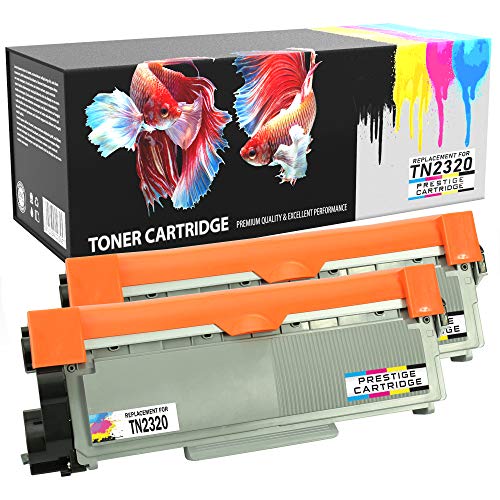 Prestige Cartridge TN-2320 TN2320 Toner Kompatibel mit Brother HL-L2300D HL-L2320D HL-L2340DW HL-L2360DN HL-L2365DW DCP-L2500D DCP-L2520DW DCP-L2540DN MFC-L2700DW MFC-L2720DW MFC-L2740DW | 2er Pack von PRESTIGE CARTRIDGE