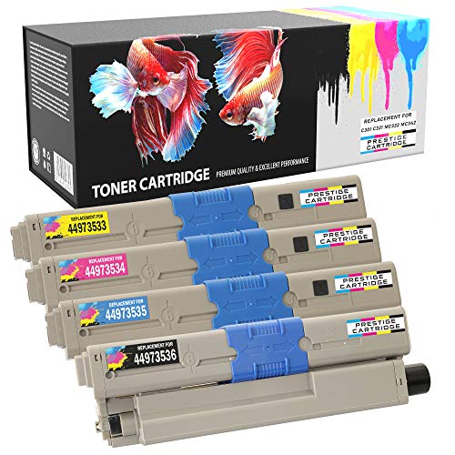 Prestige Cartridge Toner Kompatibel mit Oki C301 C301dn C321 C321dn MC332dn MC342dn MC342dnw MC342dw MC342w | 4er Pack Prestige Cartridge Toner Kompatibel mit Oki C301 C301dn C321 C321dn MC332dn MC342dn MC342dnw MC342dw MC342w | 4er Pack von PRESTIGE CARTRIDGE
