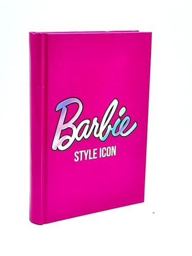 Kalender kompatibel mit Barbie Fuchsia 2024-2025 F.to Standard 20x15cm + Schlüsselanhänger Pailletten und Meerjungfrauenstift von PRESTIGE & DELUXE