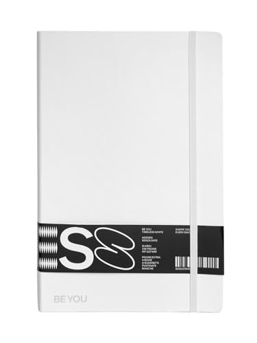 PRESTIGE & DELUXE Be You immerwährender Terminkalender, 16 Monate, Modell Timeless White, 336 Seiten, 23 x 14,5 cm, für Büro, Arbeit und Schule + mehrfarbiger Stift PRESTIGE & DELUXE Be You immerwährender Terminkalender, 16 Monate, Modell Timeless White, 336 Seiten, 23 x 14,5 cm, für Büro, Arbeit und Schule + mehrfarbiger Stift von PRESTIGE & DELUXE