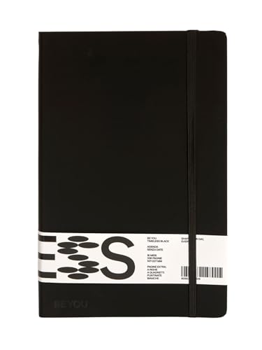 PRESTIGE & DELUXE Be You immerwährender Terminkalender, 16 Monate, Modell: Timeless Black, 336 Seiten, 23 x 14,5 cm, für Büro, Arbeit und Schule, mit mehrfarbigem Stift PRESTIGE & DELUXE Be You immerwährender Terminkalender, 16 Monate, Modell: Timeless Black, 336 Seiten, 23 x 14,5 cm, für Büro, Arbeit und Schule, mit mehrfarbigem Stift von PRESTIGE & DELUXE
