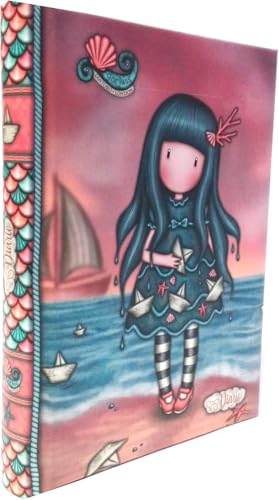 PRESTIGE & DELUXE Kalender kompatibel mit Gorjus London Santoro Making Waves Le Wellen F.to Standard 18 x 13 cm 2025/2026 + gratis Santoro Duftstift und Schlüsselanhänger mit Pailletten von PRESTIGE & DELUXE