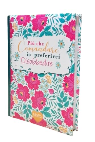PRESTIGE & DELUXE Terminplaner kompatibel mit Schule Tagebuch Kamille Milano Blumen Rosa 2025-2026 f.to Standard 18 x 14 cm + Gratis Schlüsselanhänger Pailletten und mehrfarbiger Stift von PRESTIGE & DELUXE