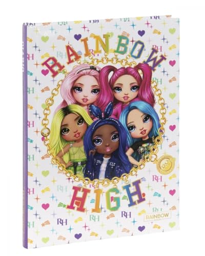 Schülerkalender kompatibel mit Rainbow High weiß 2025-2026 F.to Standard 18 x 14 cm Schlüsselanhänger Pailletten und mehrfarbiger Stift Schülerkalender kompatibel mit Rainbow High weiß 2025-2026 F.to Standard 18 x 14 cm Schlüsselanhänger Pailletten und mehrfarbiger Stift von PRESTIGE & DELUXE