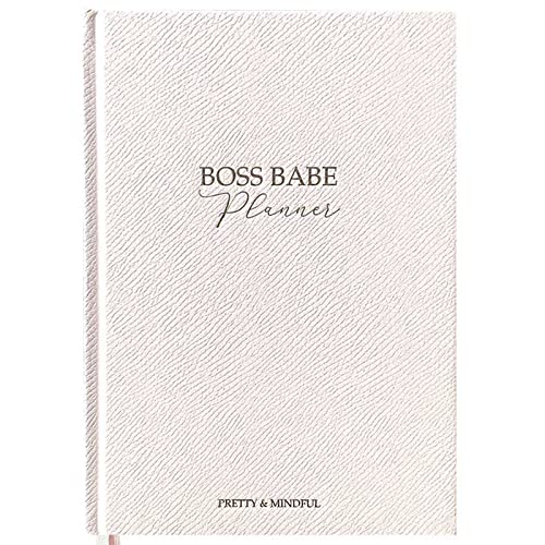 Boss Babe Planner | Undatierter Erfolgs- und Produktivitätsplaner (rosa) von PRETTY & MINDFUL