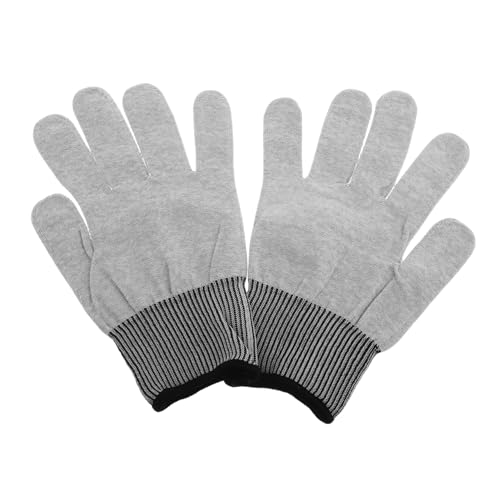 PRETYZOOM 1 Paar Filmhandschuhe Touchscreen-handschuhe Schneiden Sie Handschuhe Farbschutzhandschuhe Farbige Handschuhe Waschbare Handschuhe Elektriker-werkzeuge Baumwolle Grey von PRETYZOOM