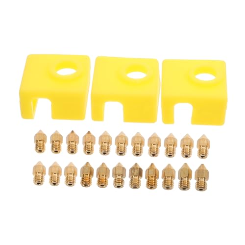 PRETYZOOM 1 Satz 3D -Druckdüsen -Kit Hotend-Socken Hotend-Silikonhüllen Silikondüsenteile Messing Yellow PRETYZOOM 1 Satz 3D -Druckdüsen -Kit Hotend-Socken Hotend-Silikonhüllen Silikondüsenteile Messing Yellow von PRETYZOOM
