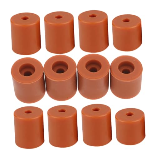 PRETYZOOM 1 Satz Heizbett-Silikonsäule drucken einseitig Teile Hitze Abstandshalter aus Silikon Bett für 3D-Drucker Silikonhalterung Nivelliersäule 3D-Druckerteil Kieselgel Orange von PRETYZOOM
