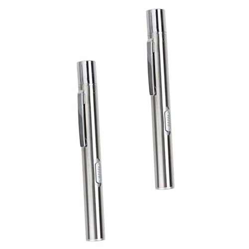 PRETYZOOM 1 Satz Medizinische Taschenlampe Wiederaufladbare Pupillenlampe LED Wiederaufladbare Stiftlampe Wiederaufladbare Taschenlampe LED Stiftlampe Stiftlampe Stift 2 Stück von PRETYZOOM