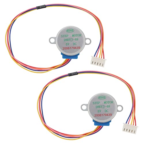 PRETYZOOM 1 Satz Motor Mini Stepper Maschine Drucker Liefert Zubehör Silber Stahl 2 Stück von PRETYZOOM