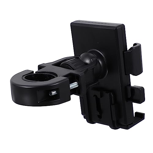 PRETYZOOM 1 Stück Handyhalter Aus Aluminiumlegierung Zubehör Montieren Handy Halterung Heimtrainer Fahrrad Telefonhalter Für Fahrrad Motorrad Lenkerhalter Schwarz Aluminiumbasis von PRETYZOOM