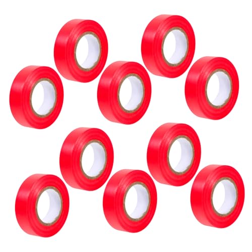PRETYZOOM 10 Stück Isolierende wasserdichte Klebeband elektrisches Klebeband schwarzes Isolierband Vinyl Isolierung farbiges Isolierband breite elektrische Bänder PVC rot PRETYZOOM 10 Stück Isolierende wasserdichte Klebeband elektrisches Klebeband schwarzes Isolierband Vinyl Isolierung farbiges Isolierband breite elektrische Bänder PVC rot von PRETYZOOM