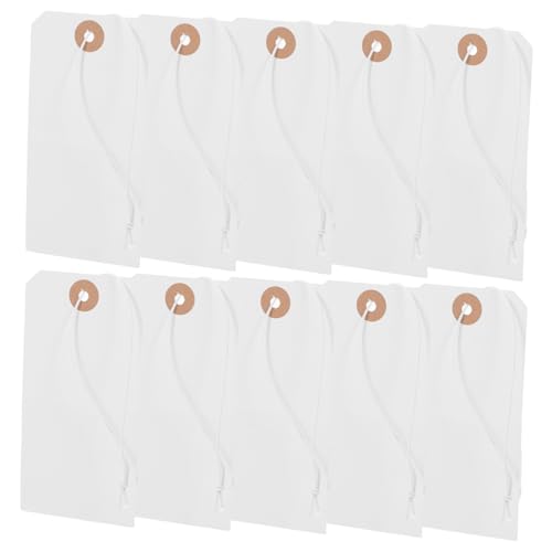 PRETYZOOM 100 Stück Versandschilds Leer Schutz Für Hängend Einzelhandel Etikett Draht Schlüssel Schmucklos Kleidung Stichworte Thanksgiving-tags Geschenkanhänger Papier Weiß PRETYZOOM 100 Stück Versandschilds Leer Schutz Für Hängend Einzelhandel Etikett Draht Schlüssel Schmucklos Kleidung Stichworte Thanksgiving-tags Geschenkanhänger Papier Weiß von PRETYZOOM