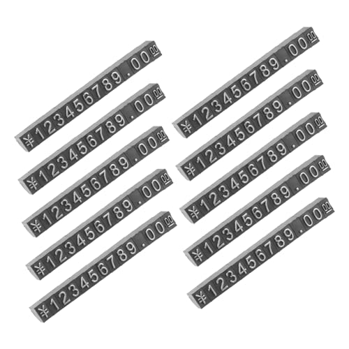 PRETYZOOM 10Sätze Metal Tags Adjustable Display Blocks For Jewelry Stores Compact Pricing Sign Holders Pricing Information PRETYZOOM 10Sätze Metal Tags Adjustable Display Blocks For Jewelry Stores Compact Pricing Sign Holders Pricing Information von PRETYZOOM