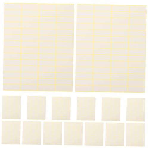 PRETYZOOM 15 Blatt Preisschild Aufkleber Etiketten Aufkleber Leer Klebrig Klebstoff Vinyl Kleine Preisaufkleber Aufkleber Für Preisschilder Preisetiketten Selbstklebendes Papier Weiß von PRETYZOOM