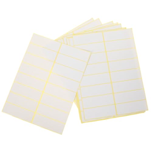 PRETYZOOM 15 Blatt Preisschild Aufkleber Etiketten Aufkleber schreibbar Büro Etiketten für Preisauszeichnung Etikett-Aufkleber weißer Aufkleber kleine Preisaufkleber selbstklebendes Papier von PRETYZOOM