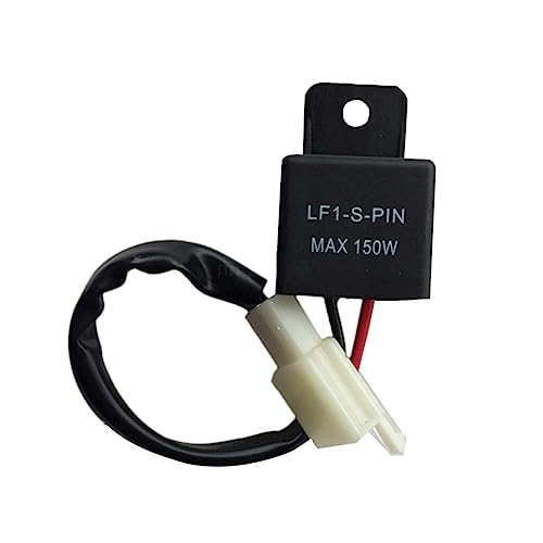PRETYZOOM 150W Blinkrelais Wasserdichtes Blinkerlicht Flasher Relais Universeller Motorradschalter Schwarz von PRETYZOOM