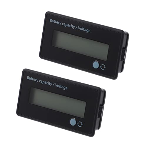 PRETYZOOM 2 Sätze Batterietester Plastikenten Lcd Display Lithium Battery Lcd Monitor Lcd-anzeige Batteriewächter Messgerät Digital Lcd-batterieanzeige Batteriespannungswächter 2 Stück * 2 von PRETYZOOM