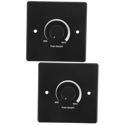 PRETYZOOM 2 Stück 12V Dimmschalter schwach Dimmer schreibtischlampe Wohnmobil Lichtschalter Stk Schwarz von PRETYZOOM