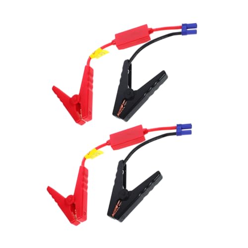 PRETYZOOM 2 Stück Autobatterie Mit Stromkabel Kfz-starthilfekabel Überbrückungskabelklemmen Überbrückungskabel Für Autobatterien Quick Connect Pullover Kabel Silikonlinie von PRETYZOOM