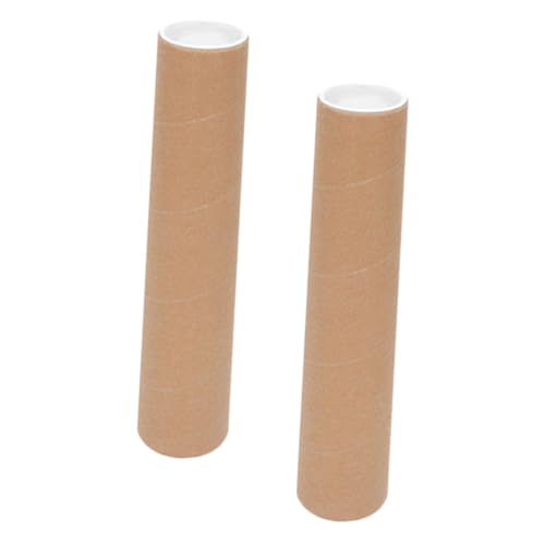 PRETYZOOM 2 Stück Plakatröhre Verpackung Artwork Tube Pappröhre Deckel Poster-Versandröhre Dokumenten-Aufbewahrungsröhrchen Versandrohr für Papierzeichnungen Posterrohre Abs von PRETYZOOM