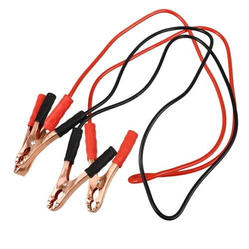 PRETYZOOM 2 Stück Starterklemme Pulloverkabel Autoersatzteile Tragbare Überbrückungskabel Starthilfe-clip Fürs Auto Überbrückungskabel Für Autos Starthilfekabel Gummi Rot von PRETYZOOM