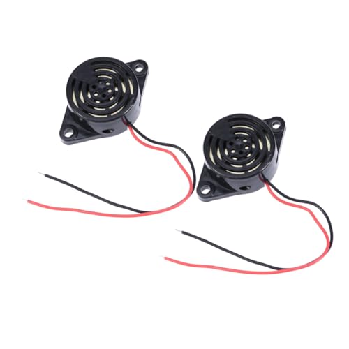 PRETYZOOM 2 Stück Summeralarm Elektrischer Summer Piepser Akustischer Summer Black PRETYZOOM 2 Stück Summeralarm Elektrischer Summer Piepser Akustischer Summer Black von PRETYZOOM