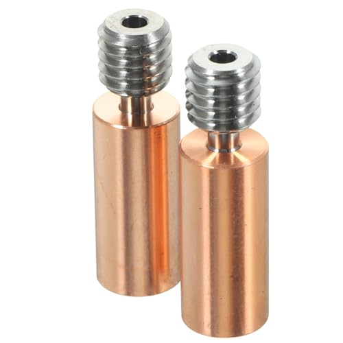 PRETYZOOM 2 Stücke 3D Druck Zubehör Rohr Drucker Zubehör Passt 3D Drucker Heatbreak Drucker Wärme Bremse Wärme Brechen Metall Goldene von PRETYZOOM