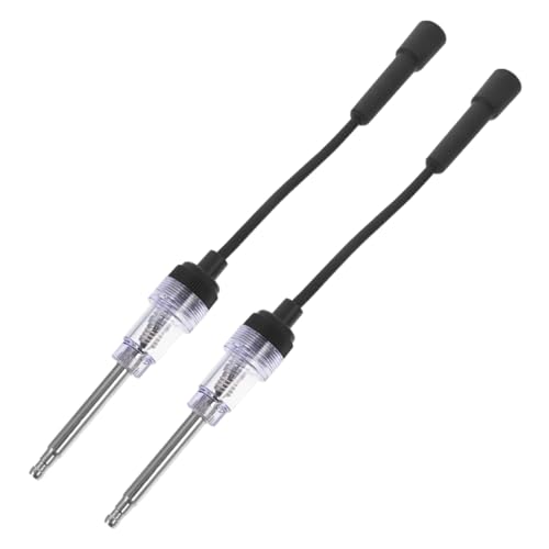 PRETYZOOM 2 Stücke Zündung Tester Funken Motorrad Werkzeug Auto Entfernung Motor Stecker Gerade Boot Tester Licht Schwarz Eisen von PRETYZOOM