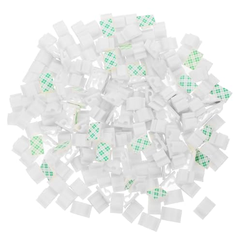 PRETYZOOM 200 Stück Linecard Klemmen Kabelclips Im Freien Drahtklemmen Autokabelklammern Selbstklebender Kabel-organizer Kabelmanagement-clips Kabelclips Für Den Außenbereich Weiß Plastik von PRETYZOOM