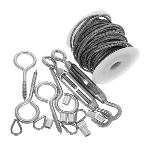 PRETYZOOM 23 Stück Aufhängungssatz Decke Pflicht Drahtseilspannung Frühling Küchenhaken Clip System Vinyl Spannschloss Mit Haken Und Öse Spannschloss Haken Wäscheleine Wand Silver Plastik PRETYZOOM 23 Stück Aufhängungssatz Decke Pflicht Drahtseilspannung Frühling Küchenhaken Clip System Vinyl Spannschloss Mit Haken Und Öse Spannschloss Haken Wäscheleine Wand Silver Plastik von PRETYZOOM