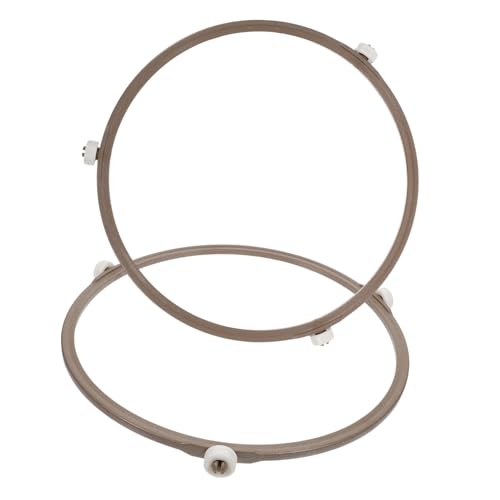 PRETYZOOM 2St Plattenspielerhalterung Mikrowellen-Innenring runde Tabletts microwellenregal microwellen regal Radkranz aus Kunststoff Plattentellerringe für Mikrowellen Rollring Plastik Weiß PRETYZOOM 2St Plattenspielerhalterung Mikrowellen-Innenring runde Tabletts microwellenregal microwellen regal Radkranz aus Kunststoff Plattentellerringe für Mikrowellen Rollring Plastik Weiß von PRETYZOOM