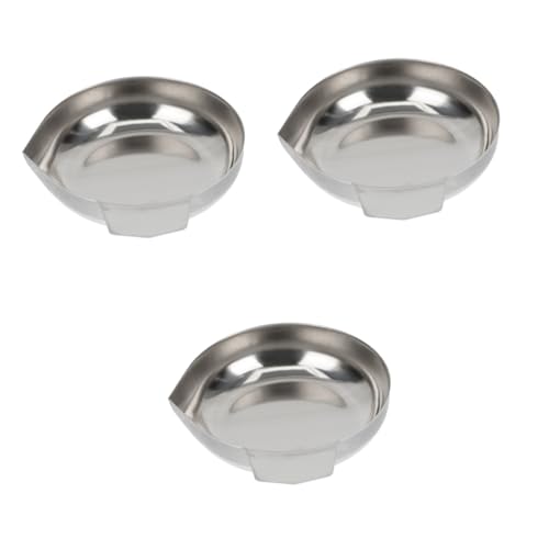 PRETYZOOM 3 Stück Diamant Waagschale elektronisch Wägepfannen für Waagen Pulver für Gramm Backen Waagschalen Küchenwaage Gewichtsablage für Waage Wiegeschale Rostfreier Stahl Silber PRETYZOOM 3 Stück Diamant Waagschale elektronisch Wägepfannen für Waagen Pulver für Gramm Backen Waagschalen Küchenwaage Gewichtsablage für Waage Wiegeschale Rostfreier Stahl Silber von PRETYZOOM