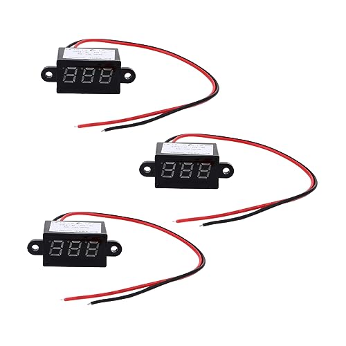 PRETYZOOM 3 Stück Wasserdichtes Voltmeter digital Spannungsprüfer Stift Spannungswächter Voltanzeige Elektrowerkzeuge Voltmeteranzeige Voltmeter Messgeräte Plastik Schwarz von PRETYZOOM