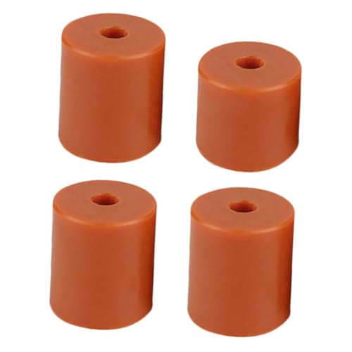 PRETYZOOM 4 Stück 3d drucker zubehör Beständig Ed-Druckerzubehör Silikonmatte Hitze Wiederverwendbare Druckernivellierungsteile Heißbett-Nivellierungssäule Kieselgel Orange von PRETYZOOM