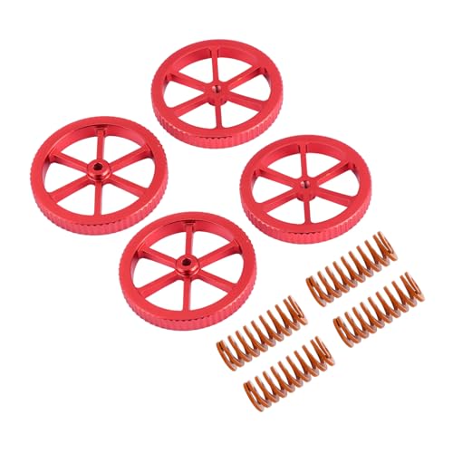 PRETYZOOM 4 Stück Zubehör Für Den 3d-druck Bett Nivellierer Frühling Teile Hand Nivelliermutter Zubehör Für 3d-drucker Hand Nuss Rot Aluminium PRETYZOOM 4 Stück Zubehör Für Den 3d-druck Bett Nivellierer Frühling Teile Hand Nivelliermutter Zubehör Für 3d-drucker Hand Nuss Rot Aluminium von PRETYZOOM