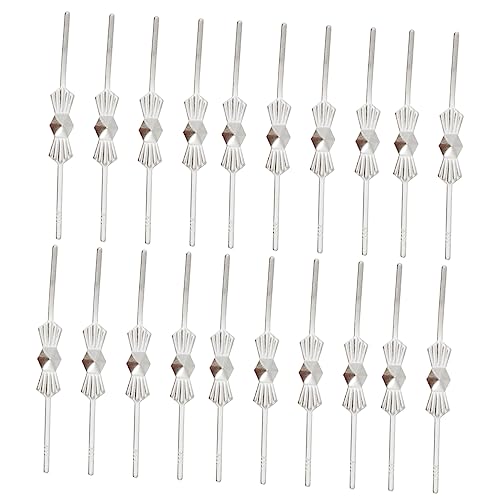 PRETYZOOM 400 Stk Zubehör für Kristalllampen lamp holder vorhang schlaufen Lampenbinderanschlüsse Kronleuchter Teile Topper decken lampe deckenleuchten Kronleuchter Ersatzstift Metall Silver PRETYZOOM 400 Stk Zubehör für Kristalllampen lamp holder vorhang schlaufen Lampenbinderanschlüsse Kronleuchter Teile Topper decken lampe deckenleuchten Kronleuchter Ersatzstift Metall Silver von PRETYZOOM