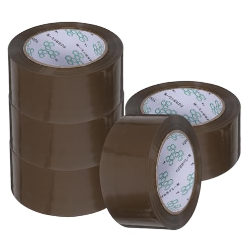 PRETYZOOM 5 Rollen Verpackungs Band Schüttgut Farbe poly wickeln breites Klebeband groß Packband, strapazierfähig Versandband, Versand- und Versandband bopp Coffee PRETYZOOM 5 Rollen Verpackungs Band Schüttgut Farbe poly wickeln breites Klebeband groß Packband, strapazierfähig Versandband, Versand- und Versandband bopp Coffee von PRETYZOOM