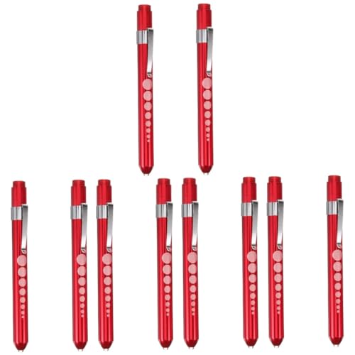 PRETYZOOM 5 Sätze Medizinische Taschenlampe Stirnlampe Wiederaufladbar Stift Mit Licht Wiederverwendbare Taschenlampen Taschenlampenstift Aluminiumlegierung Rot 2 Stück * 5 PRETYZOOM 5 Sätze Medizinische Taschenlampe Stirnlampe Wiederaufladbar Stift Mit Licht Wiederverwendbare Taschenlampen Taschenlampenstift Aluminiumlegierung Rot 2 Stück * 5 von PRETYZOOM
