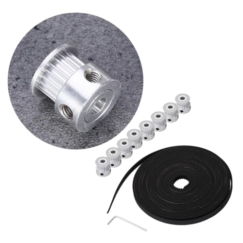 PRETYZOOM 8Pc 16 Timing Pulley Rad 3D Drucker 3D Drucker Teile Taille Gürtel von PRETYZOOM