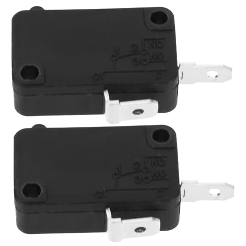 PRETYZOOM Button 2st Mikrowellen Schalter Mikrowellenhalterung Schwarze Mikrowelle Led Geräte Mikrowellen-dampfgarer Wiederaufladbar Kabel Mikrowellenschale Mit Deckel Ninja-ofen Plastik Black von PRETYZOOM