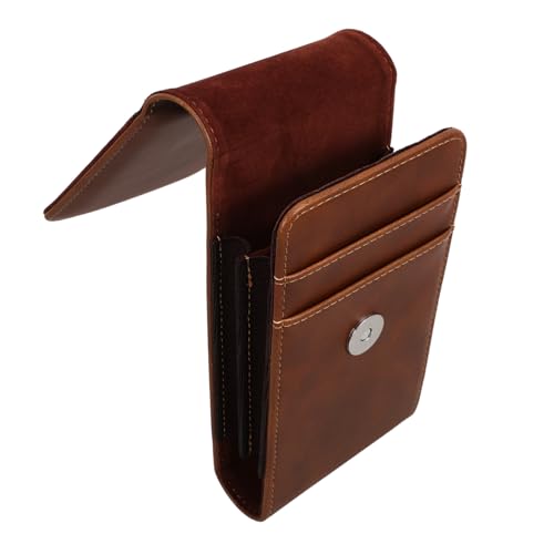 PRETYZOOM Handy Hüfttasche Für Männer Kleine Umhängetasche Mit Kartenfächern Doppellagige Handytasche Für Smartphones Modisches Design von PRETYZOOM