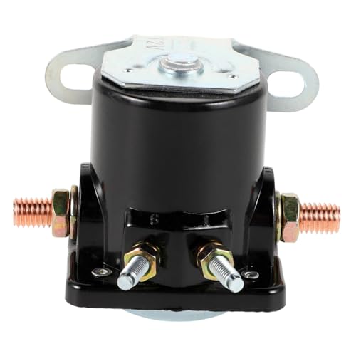 PRETYZOOM Magnetventilrelais Anlassermagnet für Fahrzeuge Austausch des Anlasserrelais-Magnetventils auto Anlasser Solenoid Ersatz-Starter-Solenoid Metall Silver von PRETYZOOM