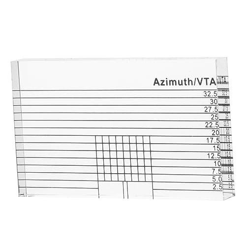 PRETYZOOM -Messung Ausrichtung Herrscher aufzeichnen Plattenspieler-Stift Rekord -Kraftskala Gleitlineal mathematischer Plattenspieler Tonarm -Prognern Acryl Transparent von PRETYZOOM